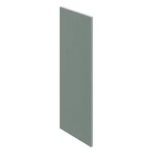 GoodHome Alpinia Matt Green Painted Wood Effect Shaker Tall Wall End panel (H)900mm (W)320mm