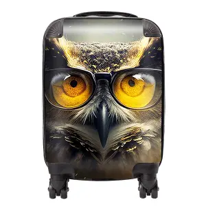 Owl Splashart Suitcase - Small