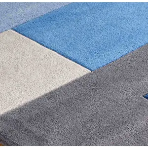 Melrose Lexus Blue Low Pile Medium Area Rug 120/170cm