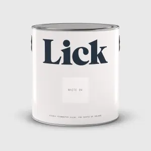 Lick White 04 Eggshell Emulsion paint, 2.5L