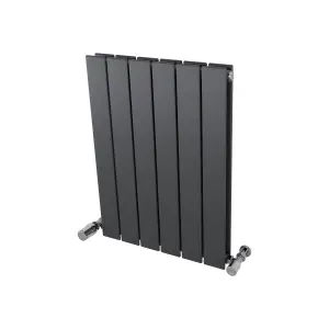 Ximax Vertirad Duplex HWD600445A Anthracite Gas Vertical Designer panel 1464BTU Radiator, (W)445mm x (H)600mm