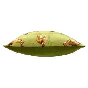 Evans Lichfield Country Running Hares Feather Filled Cushion