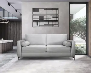 Modern Home Zara 3 Seater Sofa Silver