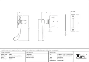 From The Anvil Pewter Handmade Peardrop Fastener