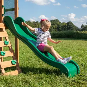 Backyard Discovery Buckley Hill Cedar Wooden Climbing Frame with 2 x Swings and 1 x Slide