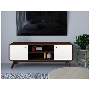 Justine TV Stand for TVs up to 60" Walnut/White