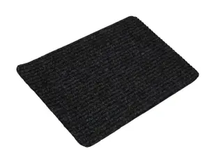 Flooring Grey Plain Scraper mat, 60cm x 40cm