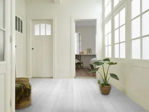 White Wood Effect vinyl Flooring 2m x2m (4m2)