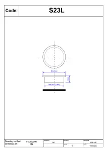 McAlpine S23L 1" Surefit Blank Cap