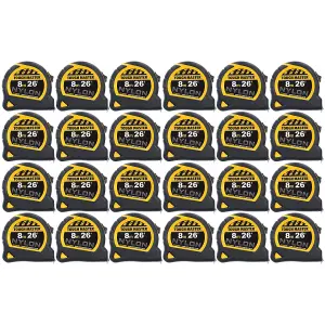 TOUGH MASTER TAPE MEASURE NYLON TAPE,PACK OF 24 TM-MT825