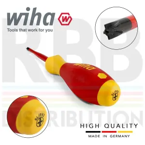 Wiha PlusMinus Phillips Screwdriver Slotted PH2 Grip 1000v VDE SlimFix fit 35503