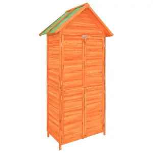 Berkfield Garden Tool Shed Brown 89x52.5x175 cm Solid Wood Pine