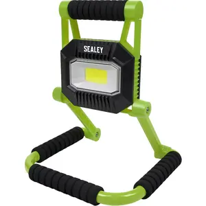 Rechargeable Portable Floodlight - 10W COB LED - IP67 Rated - Adjustable Swivel