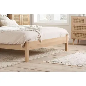 Birlea Croxley King Rattan Bed Oak