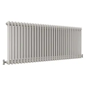 Horizontal White Double Column Radiator (H) 600mm x (W) 1460mm, 6678 BTU.