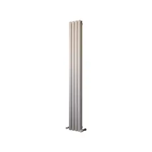 Ximax Fortuna Duplex FORD18023W White Vertical Designer 2500BTU Radiator, (W)236mm x (H)1800mm