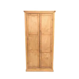 Lucca 2 Door Wardrobe Wood Knob