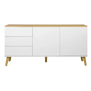 Dot 411.48cm Sideboard White/Oak