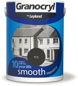 Granocryl Smooth Masonry Paint Black 2.5L