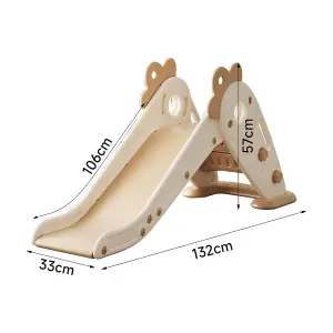 Kids Foldable Slide for Toddlers Age 1-3 Freestanding Playset for Indoor and Outdoor Playground