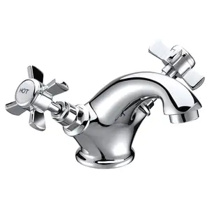 Luxury Traditional Mono Basin Mixer - Chrome