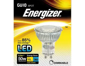 Energizer GU10 4000k Dimmable LED Bulb - Cool White