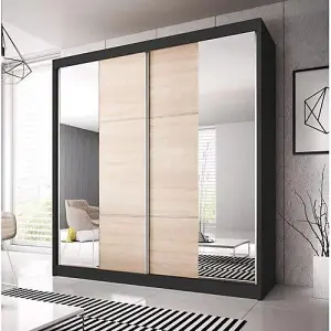 Multi 36 Sliding Mirror Door Wardrobe Stylish & Space-Saving Storage