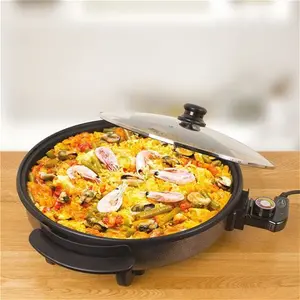 Quest 35410 30cm Multi-Function Electric Cooker Pan With Lid - Black | Robert Dyas