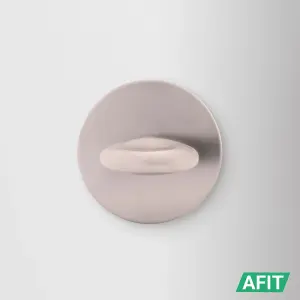 AFIT Round Bathroom Thumbturn & Release Set - Satin Nickel Universal Satin Door Turn and Release Lock for Bathroom/Toilet