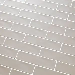 Vernisse Grey Gloss Ceramic Wall Tile Sample