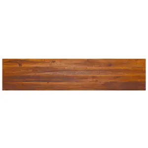 Berkfield Wall-mounted TV Cabinet 135x30x30 cm Solid Teak Wood