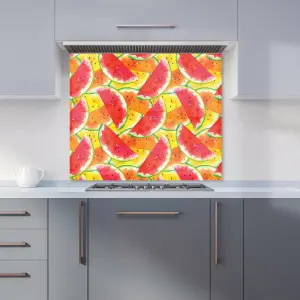 Melon Print Premium Glass Kitchen Splashback W900mm x H650mm