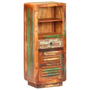 Berkfield Highboard 45x32x110 cm Solid Reclaimed Wood