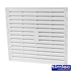 Timloc Louvre Grille Vent White - 242 x 242mm