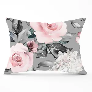 Dusty Pink Roses Cushions 33cm x 48cm