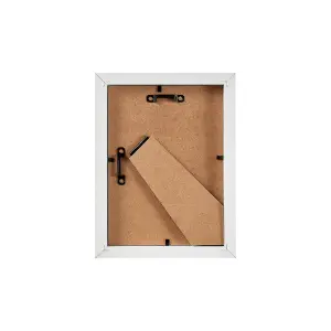 Matt White Pine effect Plain Single Picture frame (H)20.6cm x (W)15.6cm