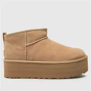 UGG Classic Ultra Mini Platform Boots In Sand