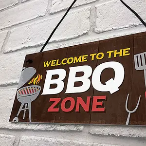 Funny BBQ Sign Barbecue Sign Welcome Sign Garden Summerhouse Outdoor Sign