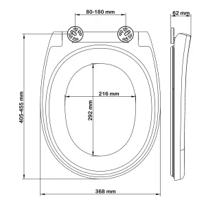 Bemis Click & Clean Silent White Standard Soft close Toilet seat