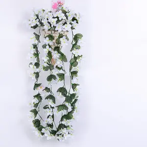 Artificial Violets Hanging Flowers Simulation Plant Home Decoration