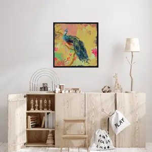 Animal Utopia IV by Evelia Designs - Painting Black Framed Paper Print / 51cm H x 51cm W