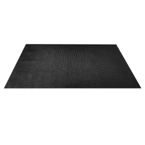 BBQ Medium HEX Floor Mat in Black