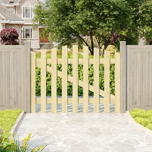 Outdoor Picket Fence Gate Entrance for Gardens, Yards, and Patios W 120cm H 90cm