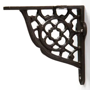 Hammer & Tongs - Honeycomb Iron Shelf Bracket - D100mm - Raw