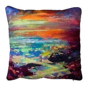 Scott Naismith Fractal Coast Filled Cushion Multicoloured (55cm x 55cm)