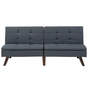 Beliani Retro Sofa Bed RONNE Dark Grey