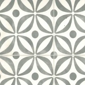 White Grey Designer Effect Vinyl Flooring For LivingRoom,Kitchen,2.6mm Thick Cushion Backed Vinyl Sheet-8m(26'3") X 4m(13'1")-32m²