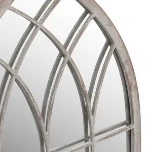 Berkfield Garden Mirror Sand 70x30 cm Iron for Outdoor Use