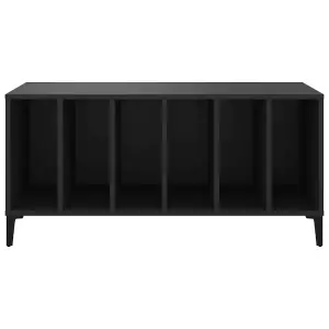 vidaXL Record Cabinet Black 100x38x48 cm Engineered Wood