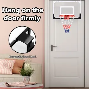 Costway Mini Basketball Hoop Over-The-Door Basketball Backboard Sports Exercise